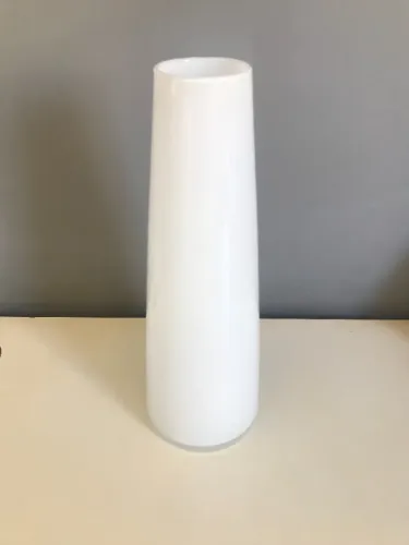 Decoração Vaso Em Cristal Solitário Leitoso Da Cambé