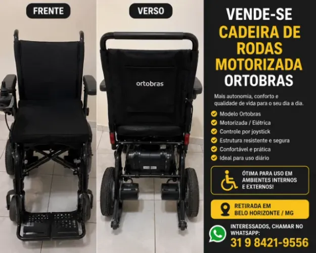 Cadeira de rodas motorizada ortobras