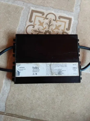 2 led driver 100 w 8, 3a 12 VDC 220/127 da brilia 