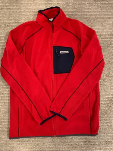 Fleece Columbia vermelho