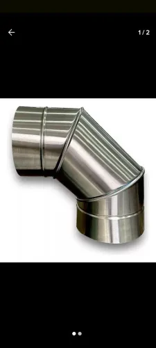 Duto Inox Tubular 1200mm x 500mm Coifa Industrial