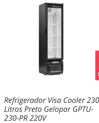 Geladeira expositora 230lts gelopar