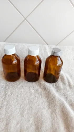 Frasco ambar 100ml c/ tampa