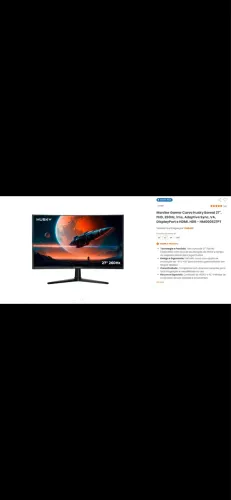 MONITOR GAMER HUSKY BOREAL 27? CURVO - NOVO NA CAIXA! 
