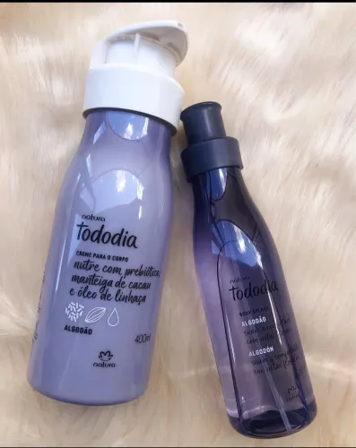 Kit hidratante + body splash algodão natura