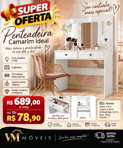 Penteadeira Ideal camarim 