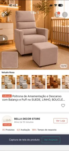 Poltrona amamentação 