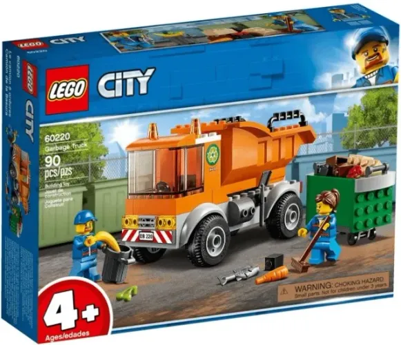 caminhão de lixo. lego city. original. completo!