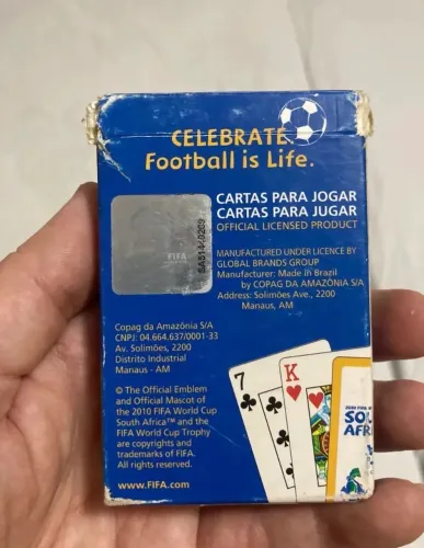 Cartas Baralho Copa do Mundo 2010