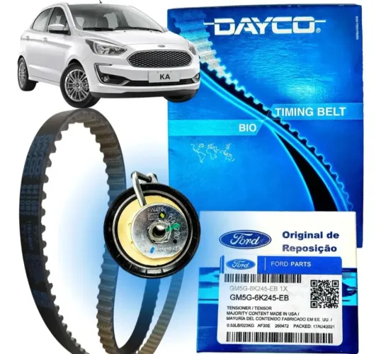 Kit Correia Dentada E Tensor Original Ford Ka 3 Cil. 2015 A 2020