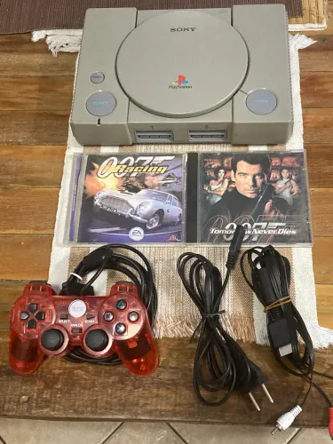 PlayStation PS1 FAT + controle + 2 jogos + cabos (Envio OLX PAY)