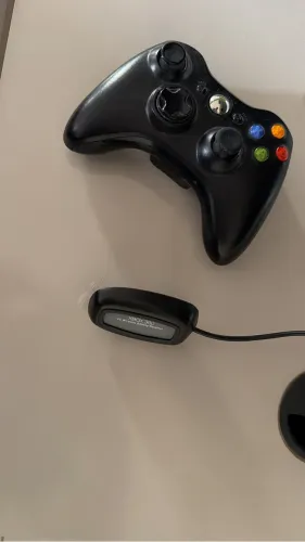 VENDO CONTROLE XBOX 360 ORIGINAL COM ADAPTADOR WIRELESS (ORIGINAL - XBOX ONE)
