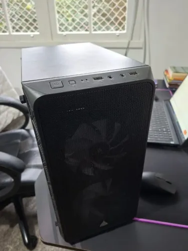 Gabinete Gamer Acegeek Aviator, Mini-Tower, Lateral de Acrilico, Com 2 Fans, Preto