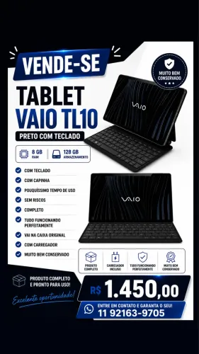 Vende-se tablet VAIO