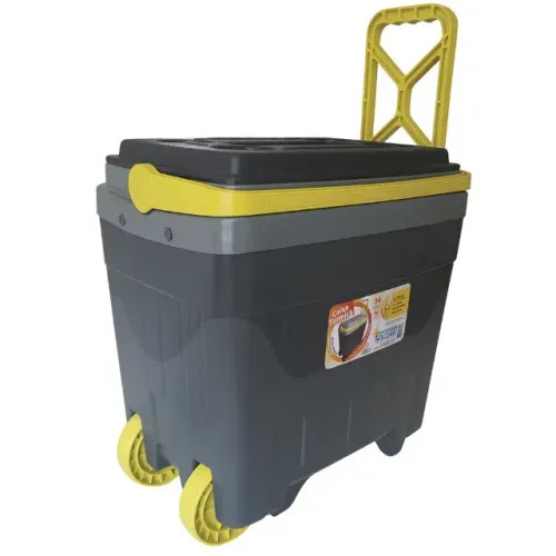 CAIXA TÉRMICA 34 LITROS COM RODINHA CAMPING, PESCA, COOLER