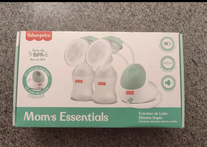 Bomba Tira-Leite Elétrica Dupla Fisher-Price Mom's Essentials - Seminova