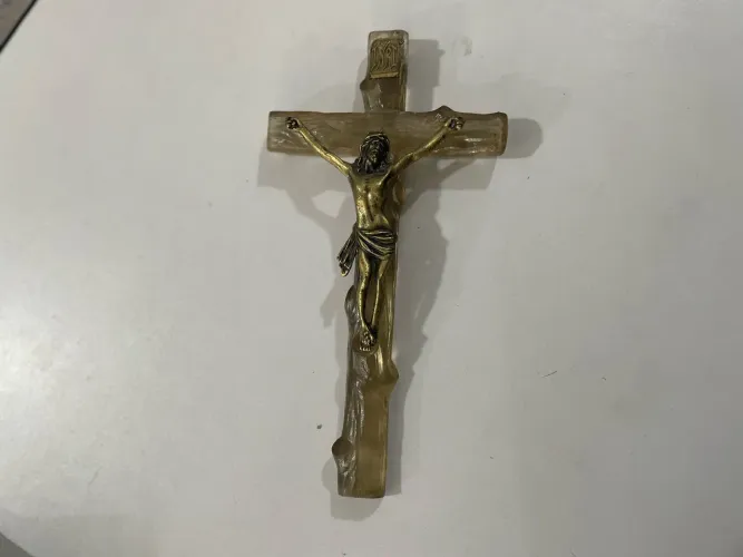 Crucifixo de parede Jesus Estilo Rústico
