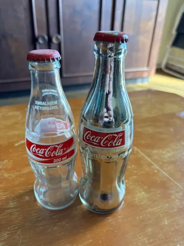 Colecionismo Coca Cola Prata + Mini Coca Cola