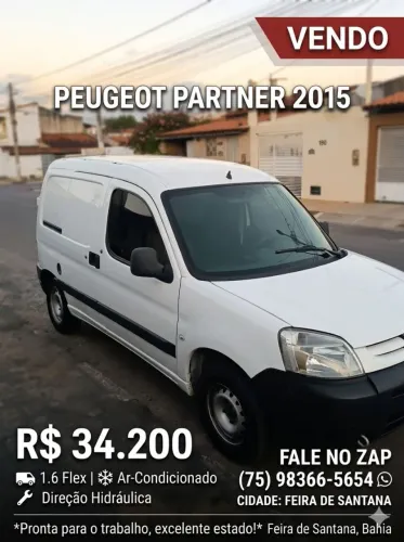 Peugeot Partner Furgão 1.6 16v/ 1.6 16V Flex 3P 2015