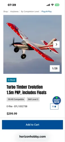 Aeromodelo elétrico Timber