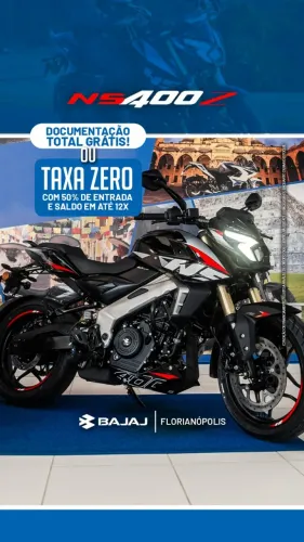 Dominar NS 400Z 0km - TAXA 0% Só Essa Semana !! 