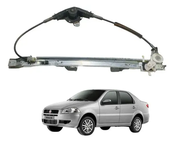 Maquina Vidro Manual Porta Tras Direito Fiat Palio Siena 10