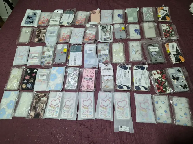 Kit 55 Capas Capinhas iPhone Samsung