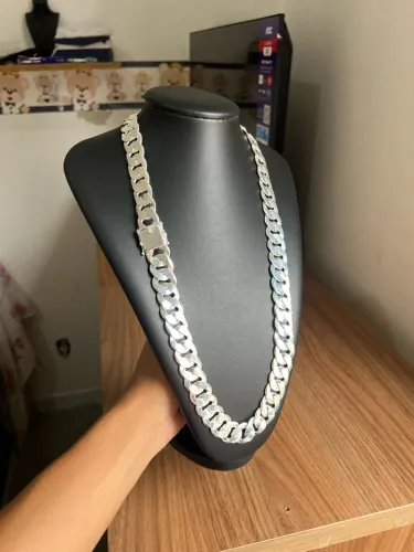 prata mista 925 22mm 70cm com garantia entrego pra campinas e região 