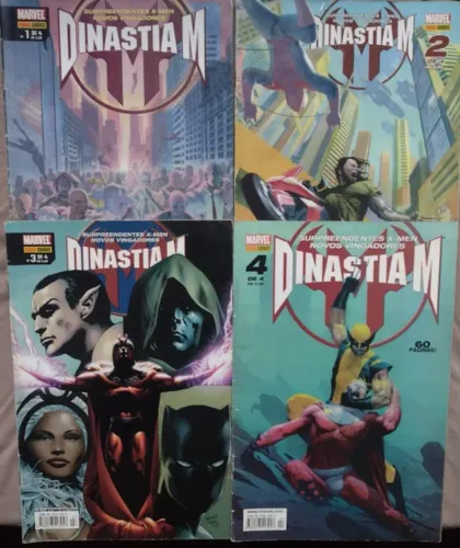 Dinastia M completa em 4 volumes - HQ Marvel Panini - 1 a 4