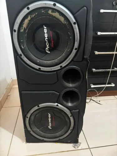 Caixa de Som Com 2 auto falante 12 Pioneer