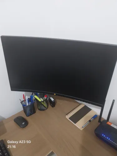 Tela Gamer concava para escritorio ou computador