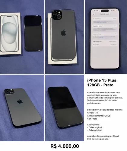 IPHONE 15 PLUS - LER ANÚNCIO 