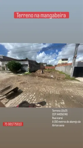 Vendo terreno na Mangabeira