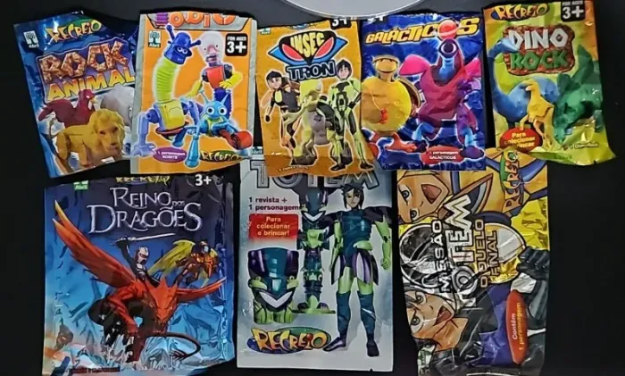 Embalagens coleções Revista Recreio