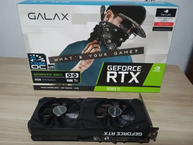 Placa de Vídeo Nvidia RTX 3060 TI Galax