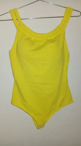 Body amarelo Labellezza - tamanho M