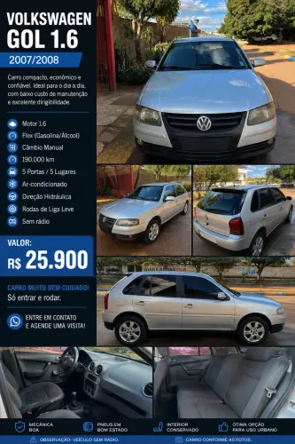 Volkswagen Gol Geração IV Power 1.6 8V MI Total Flex Mec. 4P 2008