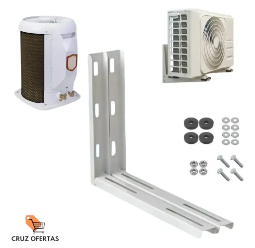 Cruz Ofertas Suporte Condensadora Split 450mm Aço *0 BTUs Branco