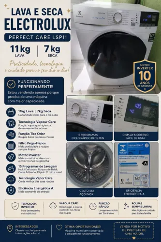 Máquina lava e seca Eletrolux 11kg