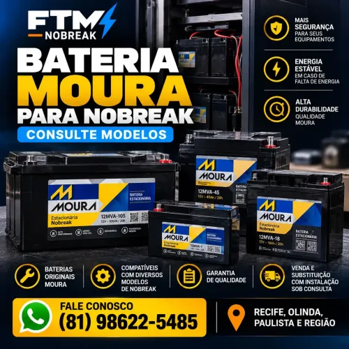 Bateria Moura para Nobreak | Consulte Modelos