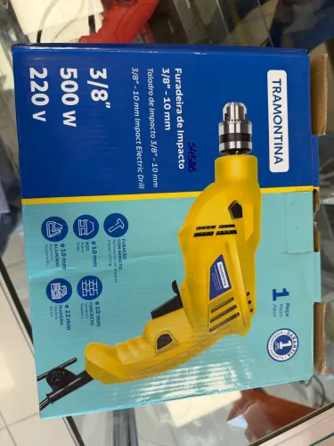 Furadeira 3/8 impacto 500w