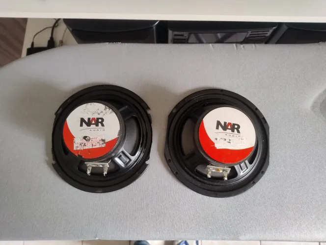 Kit 2 alto falantes NAR Áudio de 6,5 pol. duas vias, 2 tweeter+crossover 9db.