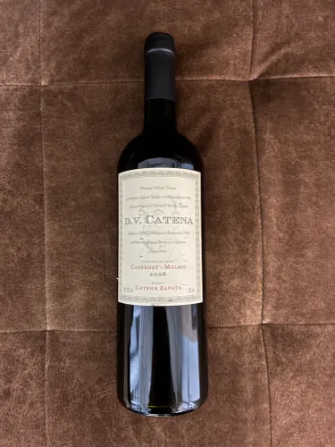Vinho raríssimo D.V. Catena safra 2006 Cabernet / Malbec