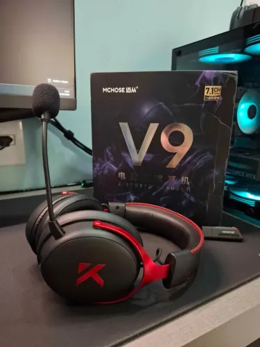 Headset Sem Fio Mchose V9 Pro 7.1