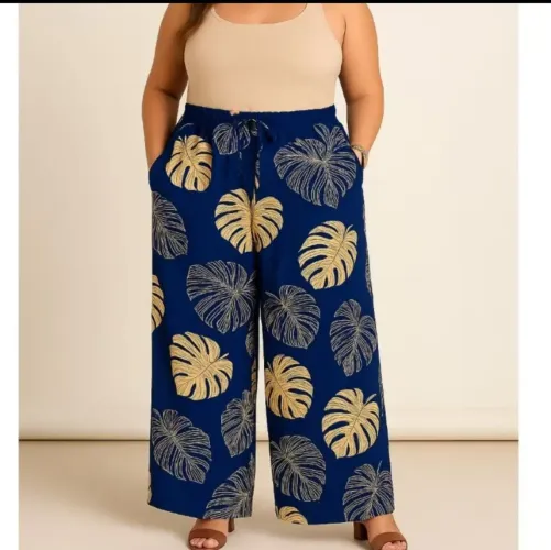 Calça pantalona plus size