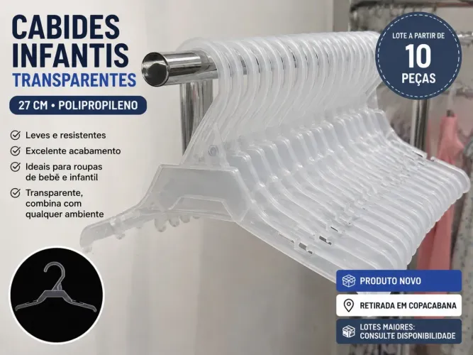 LOTE DE CABIDES INFANTIS NOVOS | POLIPROPILENO | 27CM