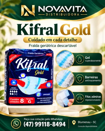 FRALDAS GERIÁTRICAS KIFRAL GOLD ? NOVAVITA