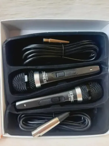 Microfone com Fio Lelong LE-904 Original Novo na Caixa