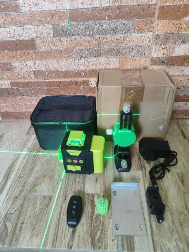 Nível A Laser Pracmanu 12 Linhas Bateria Recarregável Entrega Grátis