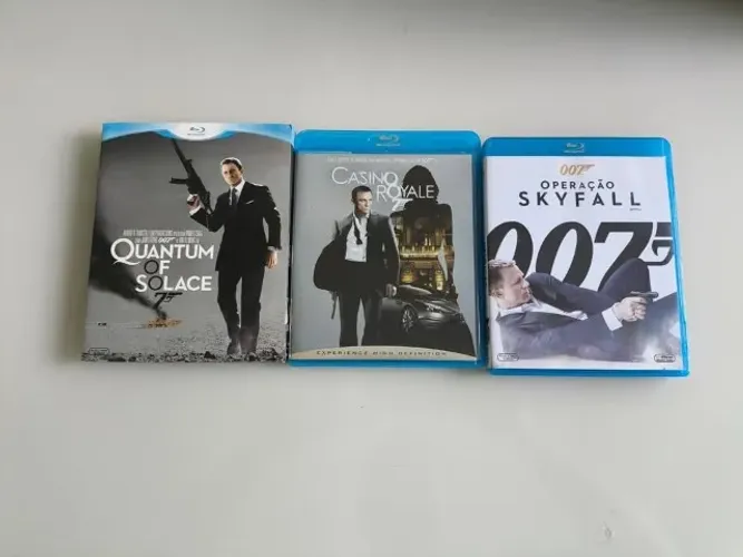 Lote com 3 Filmes Originais em Blu-Ray - 007 James Bond (Era Daniel Craig)